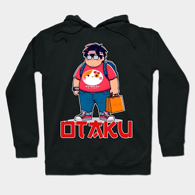 I am Otaku Hoodie by Rawlifegraphic